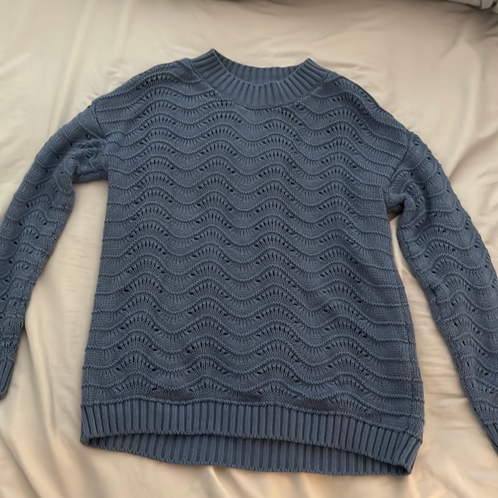 Blue AQE sweater Size M